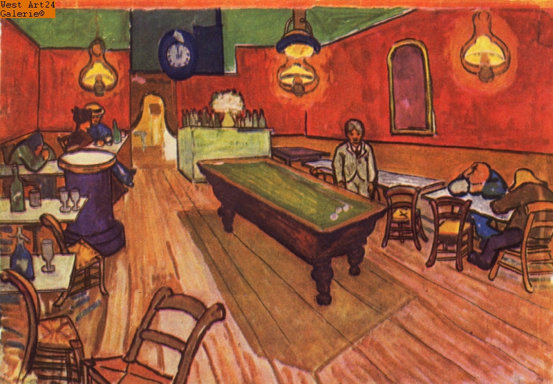 Nachtkafé nach van Gogh Gemäldeimitation
